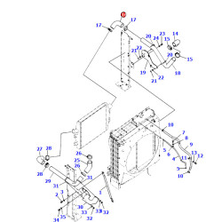 208-03-75491 патрубок інтеркулера Komatsu PC400, PC450