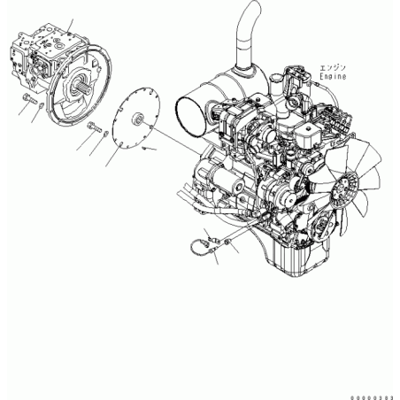7083M00020, 7083M00011 Hydraulic Pump Komatsu PC160