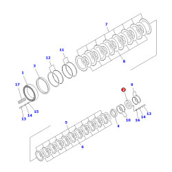 20K-14-32370 поршень трансмісії Komatsu PW180, PW200, PW220