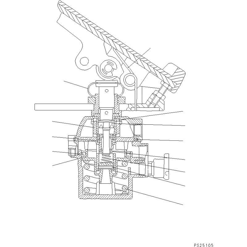 581-43-05070 КОМПЛЕКТ ОБСЛУГОВУВАННЯ, ПЕДАЛЬ АКСЕЛЕРАТОРА KOMATSU