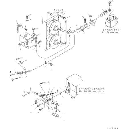 6215-71-7970 шланг, патрубок паливної лінії 2/2 komatsu sa12v140-1u, hd785, hd985, sa12v140