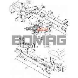 Скребок вальца BOMAG BW120 AD-3
