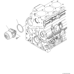 6754-61-1100 water pump engine Komatsu 6D107