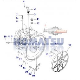 Гидравлический насос Komatsu PW160-7K