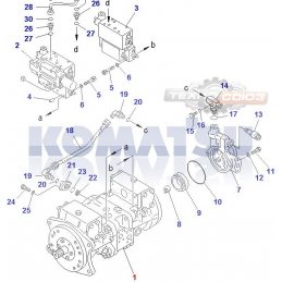 Гидравлический насос Komatsu PW170-5K