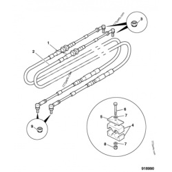 332/d1487 трос перемикання передач JCB 3CXspc, 4CXpc, 3CX, 214e