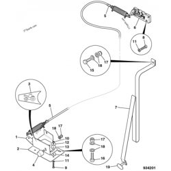 332/t0916 трос відкривання капота jcb fastrac 7270