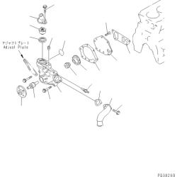 6204-61-1304 помпа, водяний насос охолодження двигуна  Komatsu S4D95L