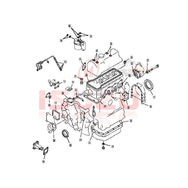 5878109472 комплект прокладок ISUZU 3KR1.