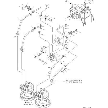 07298-01407 ШЛАНГ KOMATSU PC,WA,D