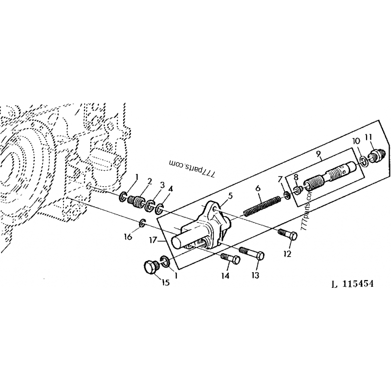 круглий поперечний переріз ущільнювального кільця R76617 John Deere
