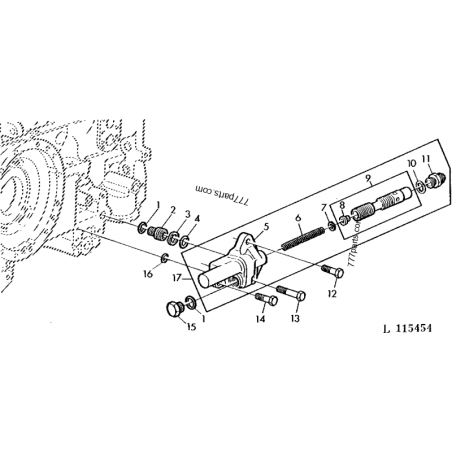 круглий поперечний переріз ущільнювального кільця R76617 John Deere