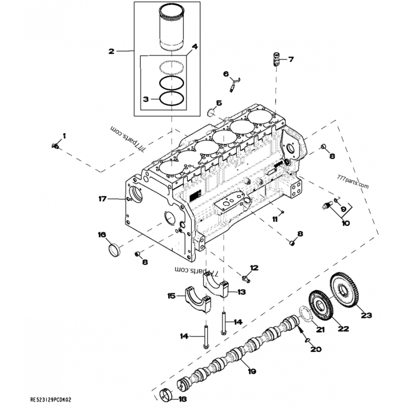 роздільна втулка з отвором R527877 John Deere