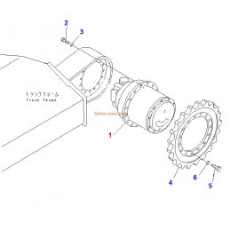 Бортовий редуктор KOMATSU...