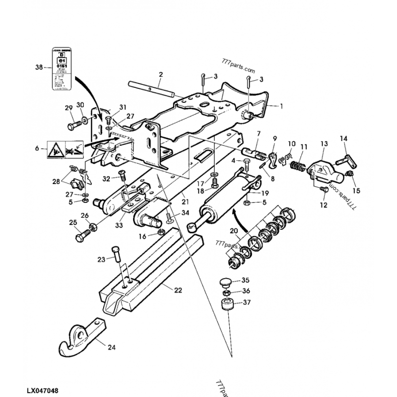 фланцевий гвинт L156442 John Deere