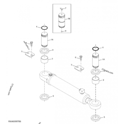 R256332 пластина  R256332 John Deere