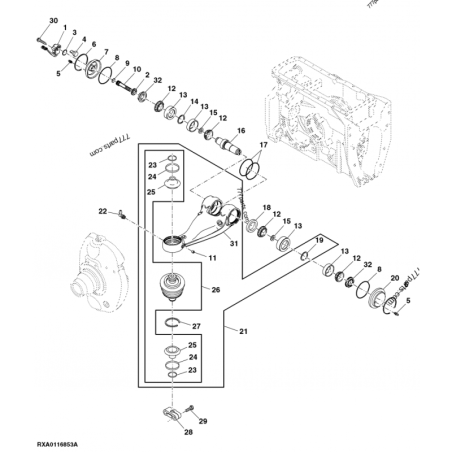 R230004 ковпачок  R230004 John Deere