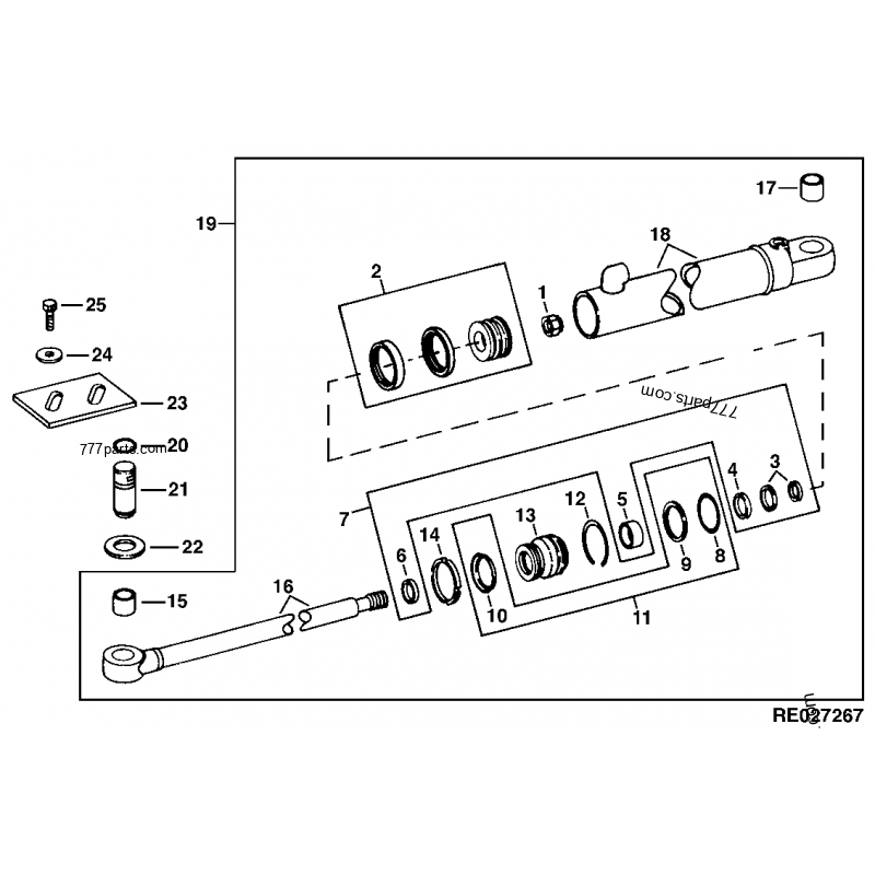 R112154 застібка-шпилька John Deere