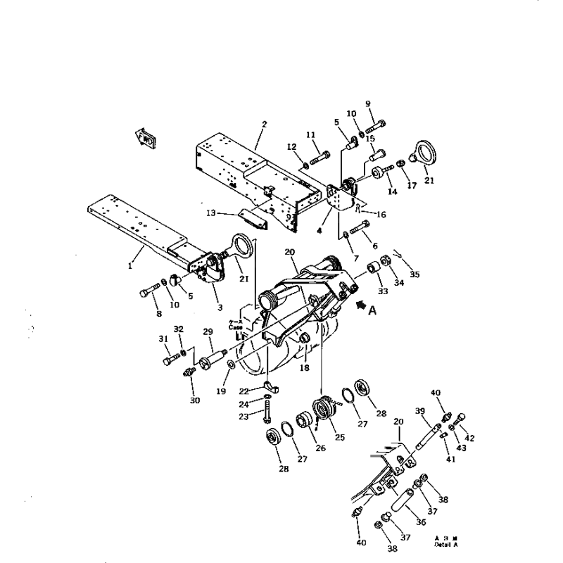 01011-61600 болт KOMATSU D155AX, D275A, D375A, D60P, D65