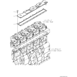 6745-11-4120, 6745114120 прокладка впусного колектора KOMATSU PC300, PC350, SAA6D114E, WA430