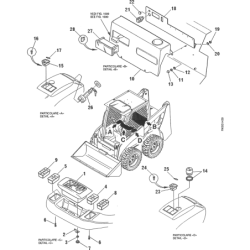 37a-54-14240 панель приладів KOMATSU CK20, CK25, CK30, CK35