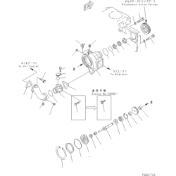 6212-k6-9901 ремкомплект ущільнень водяного насоса KOMATSU SA6D140