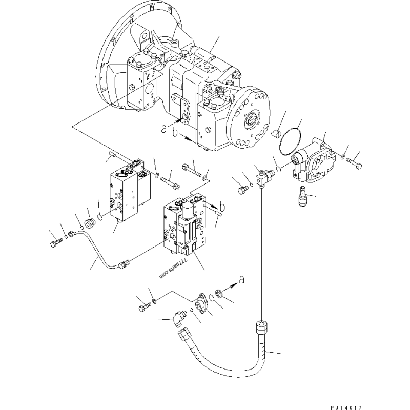 708-25-04061, 7082504061 гідронасос KOMATSU PC220, PC240
