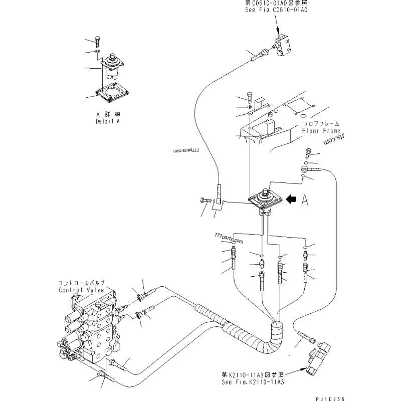 17A-61-16221, 17A6116221 рукав високого тиску KOMATSU D65EX, D85EX, D155EX, D375EX 17A-61-16221, 17A6116221 рукав високого тиску KOMATSU D65EX, D85EX, D155EX, D375EX