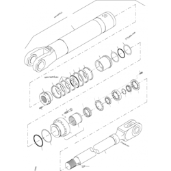 792-430-73, 79243073 набір ущільнень р/к гідроциліндра KOMATSU PC3000