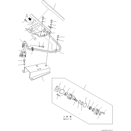 729-14-12100, 7291412100 педаль газу KOMATSU WA150p, WA250