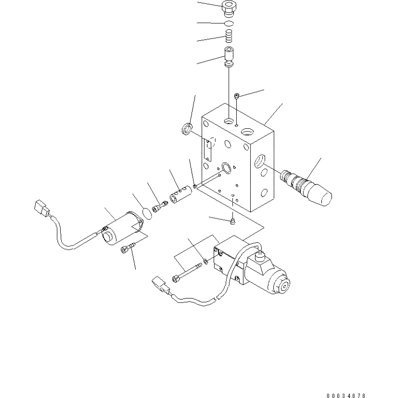 UCK0130D1096-0, UCK0130D10960 соленоїдний клапан KOMATSU HD325, HD405, HD465