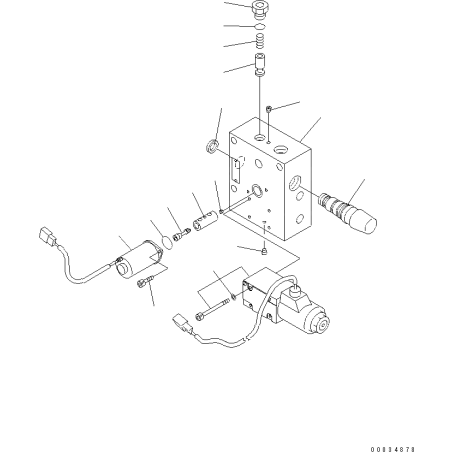 UCK0130D1096-0, UCK0130D10960 соленоїдний клапан KOMATSU HD325, HD405, HD465