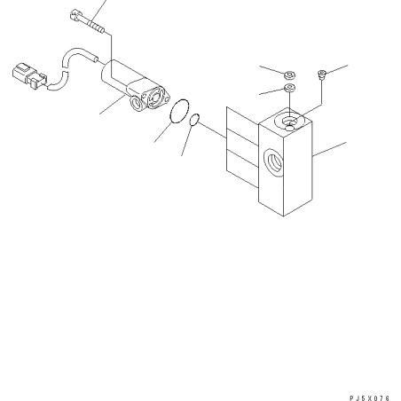702-21-07010 електромагнітний клапан гідравлічного насоса KOMATSU D155a, PC100, PC110