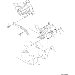 04121-22266, 0412122266 клиновий ремінь KOMATSU S6D125, SA6D108, S4D120. Київ.