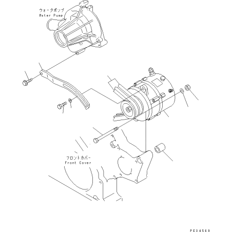 04121-22266, 0412122266 клиновий ремінь KOMATSU S6D125, SA6D108, S4D120. Київ.