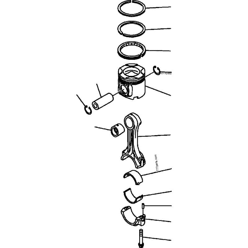6217-31-2030, 6217312030 кільця поршневі KOMATSU 6D140, SA6D140E