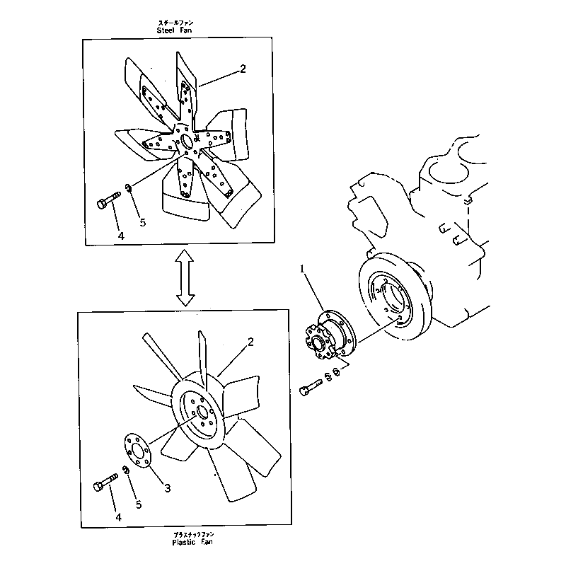 600-625-6620, 6006256620 вентилятор холодження KOMATSU PC220, PC240, S6D105, S6D95