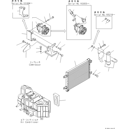 203-979-6611, 2039796611 ресивер осушувач KOMATSU PC100, PC120, PC130
