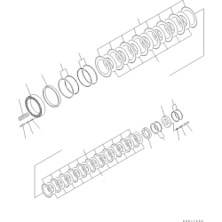 20K-14-32370, 20K1432370 поршень трансмісії KOMATSU PW180, PW200, PW220