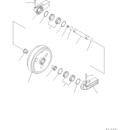 195-30-00302, 1953000302 ущільнення натяжного механізму KOMATSU D475a, D85EX, PC160, PC200, PC220, PC228uS