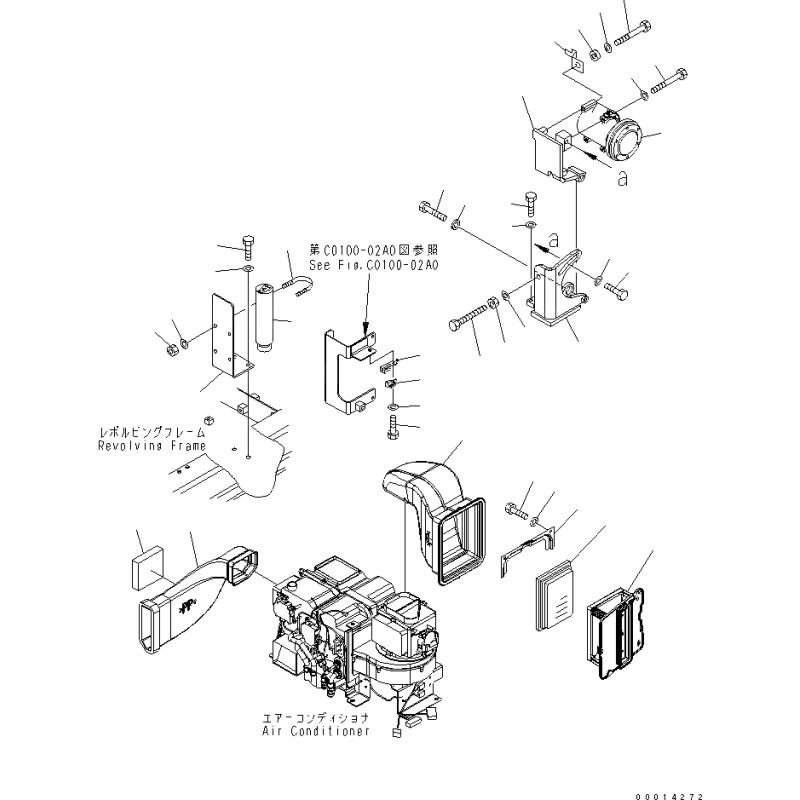 17M-911-3530, 17M9113530 фільтр салона KOMATSU PC130, PC220, PC240, PC290