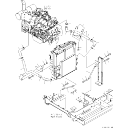 208-03-75491 патрубок інтеркулера KOMATSU PC400, PC450