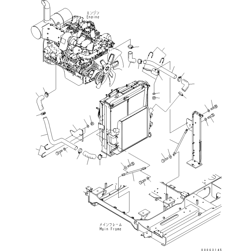 208-03-75491 Патрубок Інтеркулера Komatsu Pc400, Pc450. Київ.