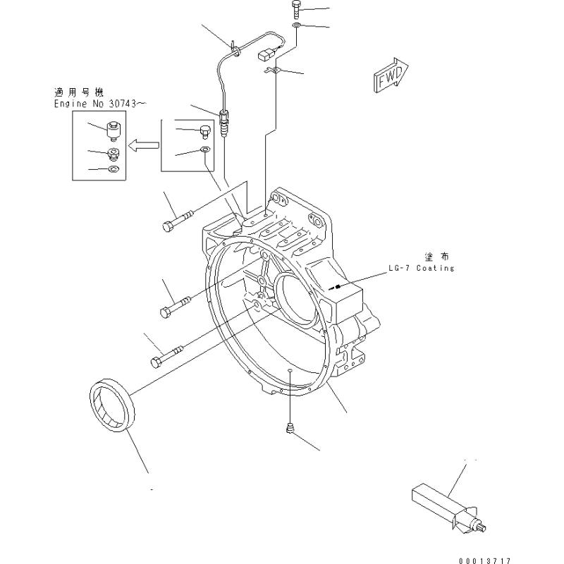 6151-29-4150, 6151294150 сальник колінвала KOMATSU SA6D140, SA6D125. Київ.