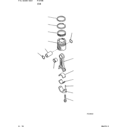 6150-32-2030, 6150322030 поршневі KOMATSU 6D125, 6D125E