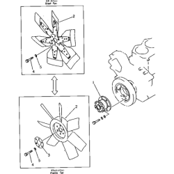 600-625-6620, 6006256620 вентилятор холодження KOMATSU PC220, PC240, S6D105, S6D95