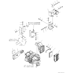 17M-911-3530, 17M9113530 фільтр салона KOMATSU PC130, PC220, PC240, PC290