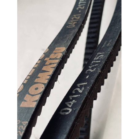 04121-21757, 0412121757 ремінь генератора KOMATSU 6D105, 6D95l, S4D105, S6D105