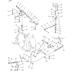 424-43-11222 трос педалі акселератора KOMATSU WA400, WA420