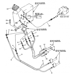 205-43-62121 трос лівої стійки керування KOMATSU PC200, PC220